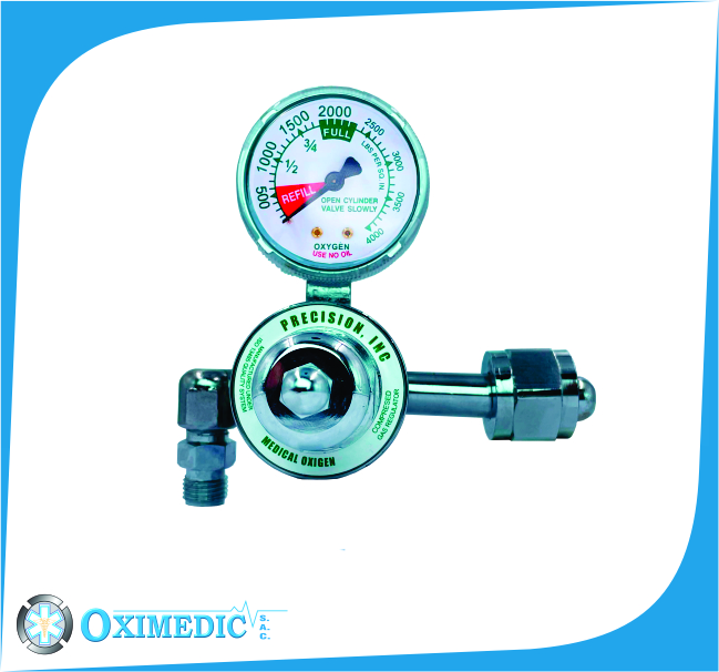 Regulador de Oxigeno de un reloj de presión